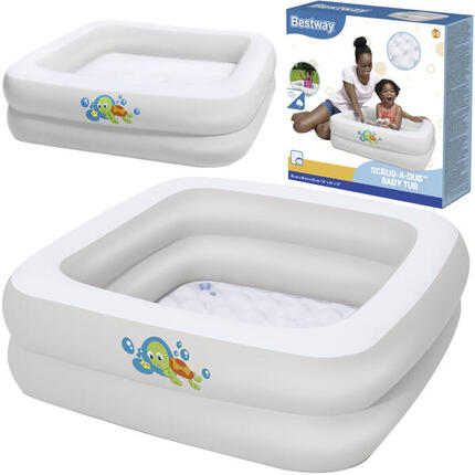 Piscine gonflable carrée bébé Bestway Baignoire FLUO