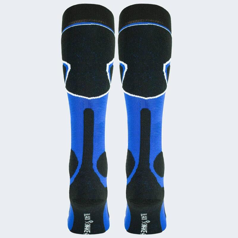 Șosete de schi "protecție ridicată" | Femei și bărbați | Negru/Albastru