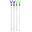 Hengelhouder 'rodhold' | telescopische hengelsteun | 135 cm | 2x Groen/2x Blauw