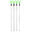 Hengelhouder 'rodhold' | telescopische hengelsteun | 135 cm | 4x Groen