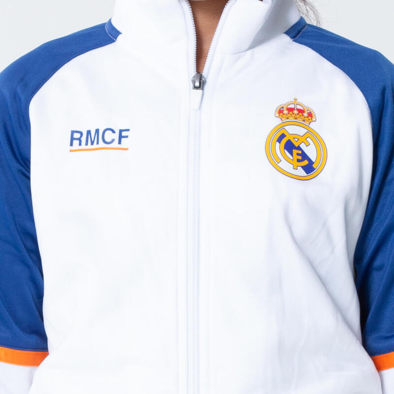 Real Madrid - Sudadera oficial con capucha y cierre de cremallera - Para  niño
