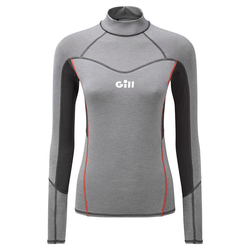 Women’s Lightweight 4-Way Stretch Eco Pro rash Vest – Grey Melange