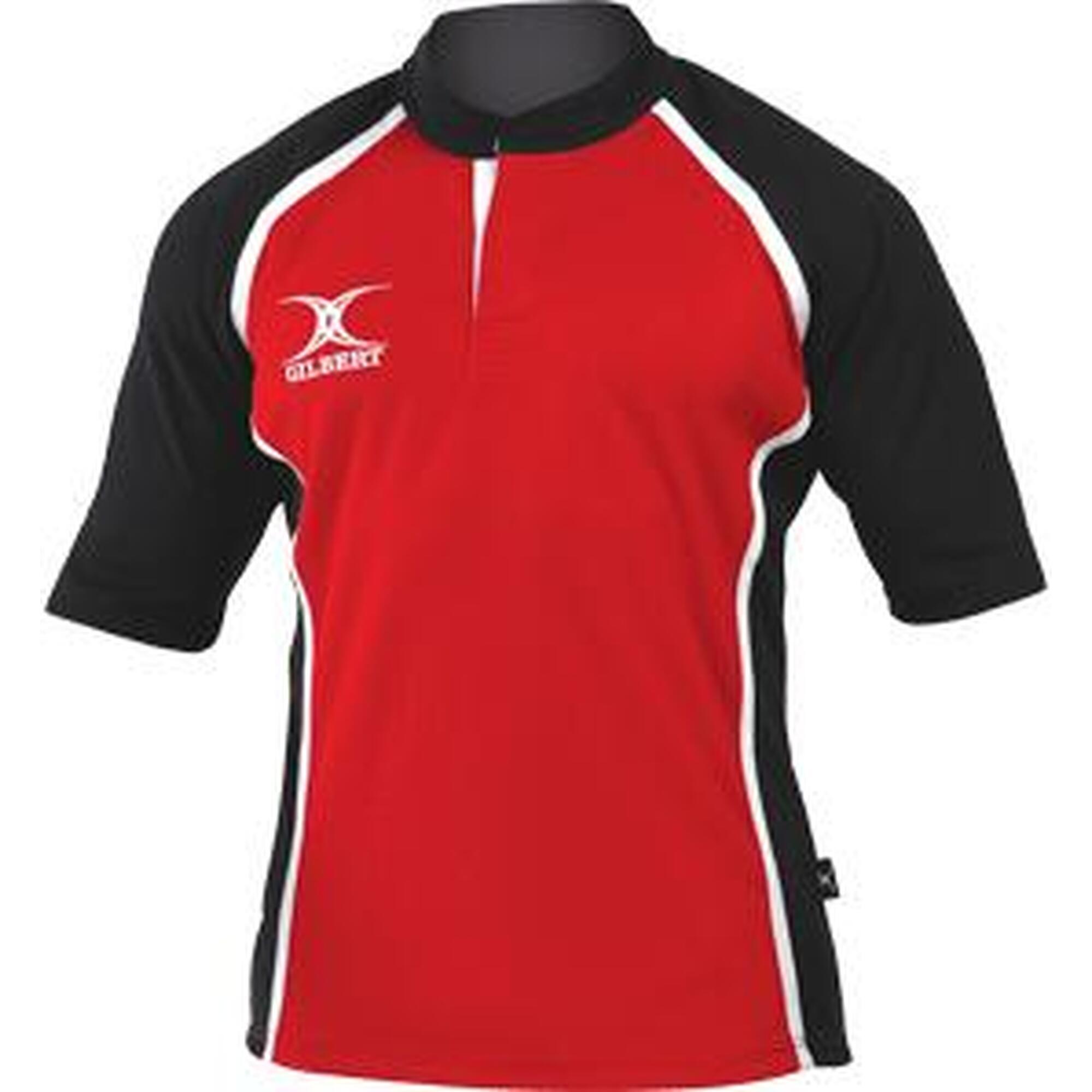 Rugbyshirt Xact II Rood/Zwart