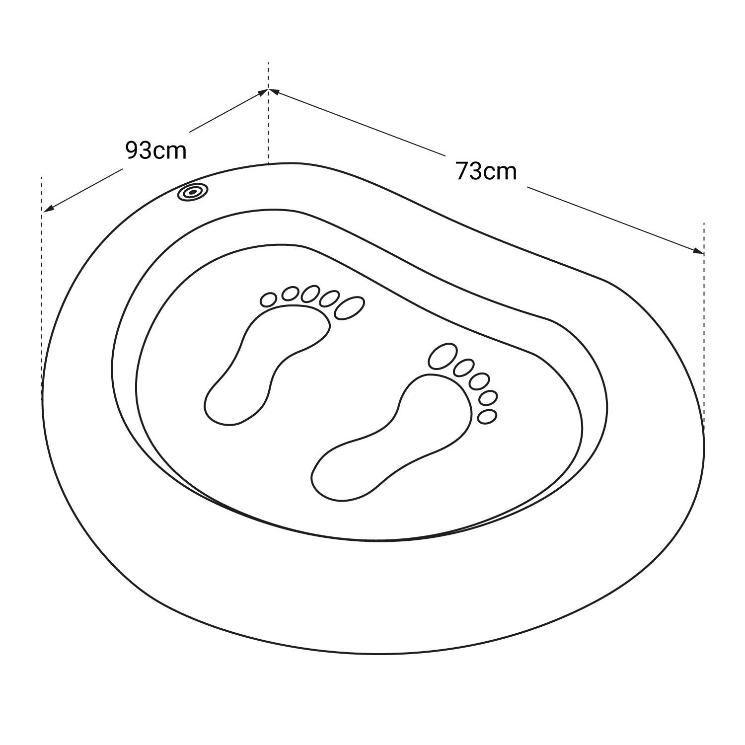 Pédiluve pour spa gonflable Mspa 4/7
