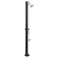 Douche solaire MOOREA noire et argent 18L