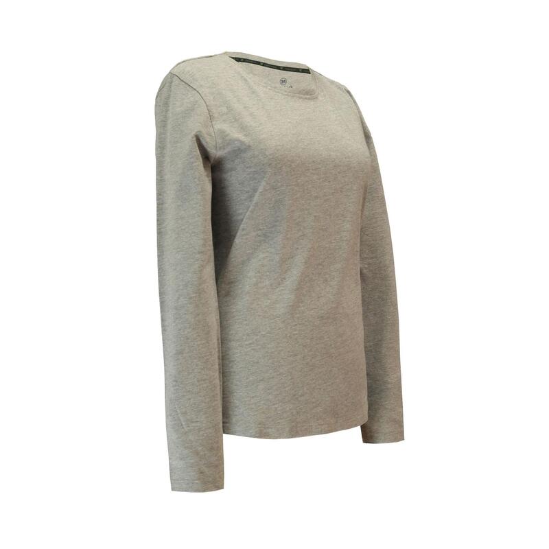 Wandershirt Bea Wandern/Outdoor/Trekking Damen Grey Melange Ohne Atmungsaktiv