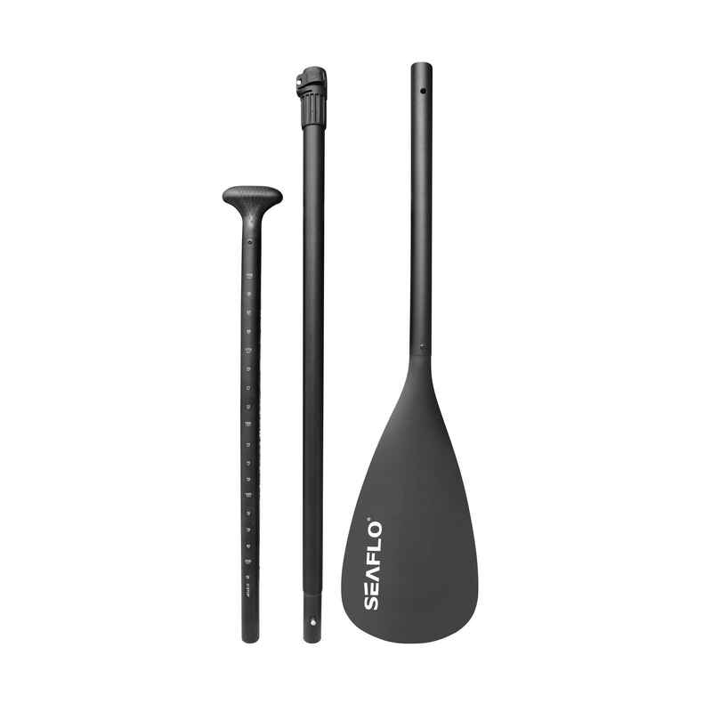 Stand-Up-Paddel, 3 Teilig zerlegbar, verstellbar 152–212 cm, schwarz