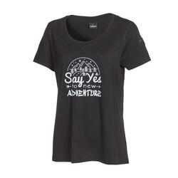 T-shirt Meja Adventure voor dames - 100% merino wol - Zwart