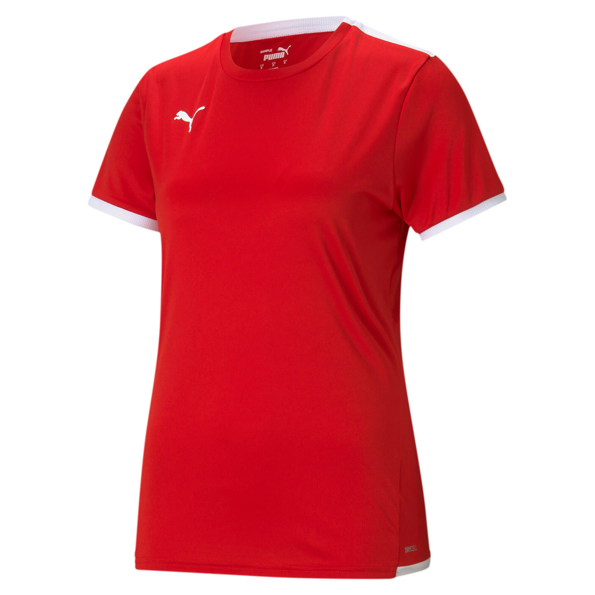 Puma - Maillot Femme Puma Team Liga - Maillot Manches Courtes - Blanc|rouge - 42 M/l - Decathlon