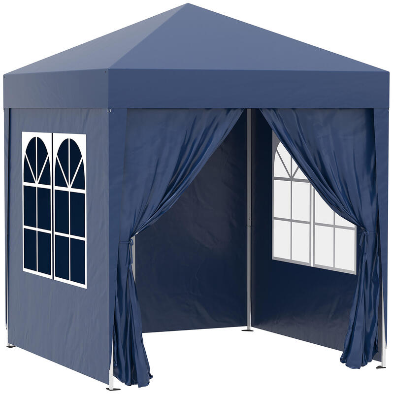 Carpa eventos deportivos 2x2x2,45m azul