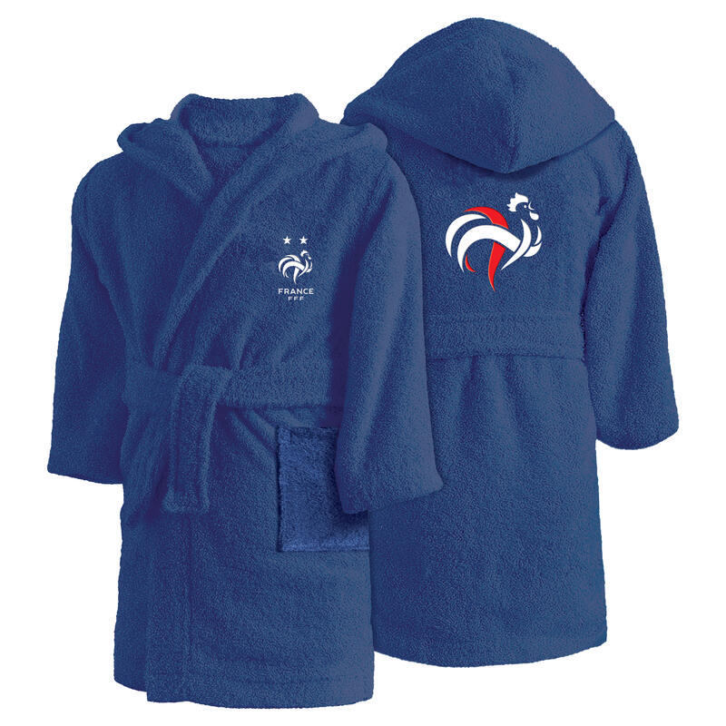 Peignoir de bain enfant 100% coton Equipe de France de football