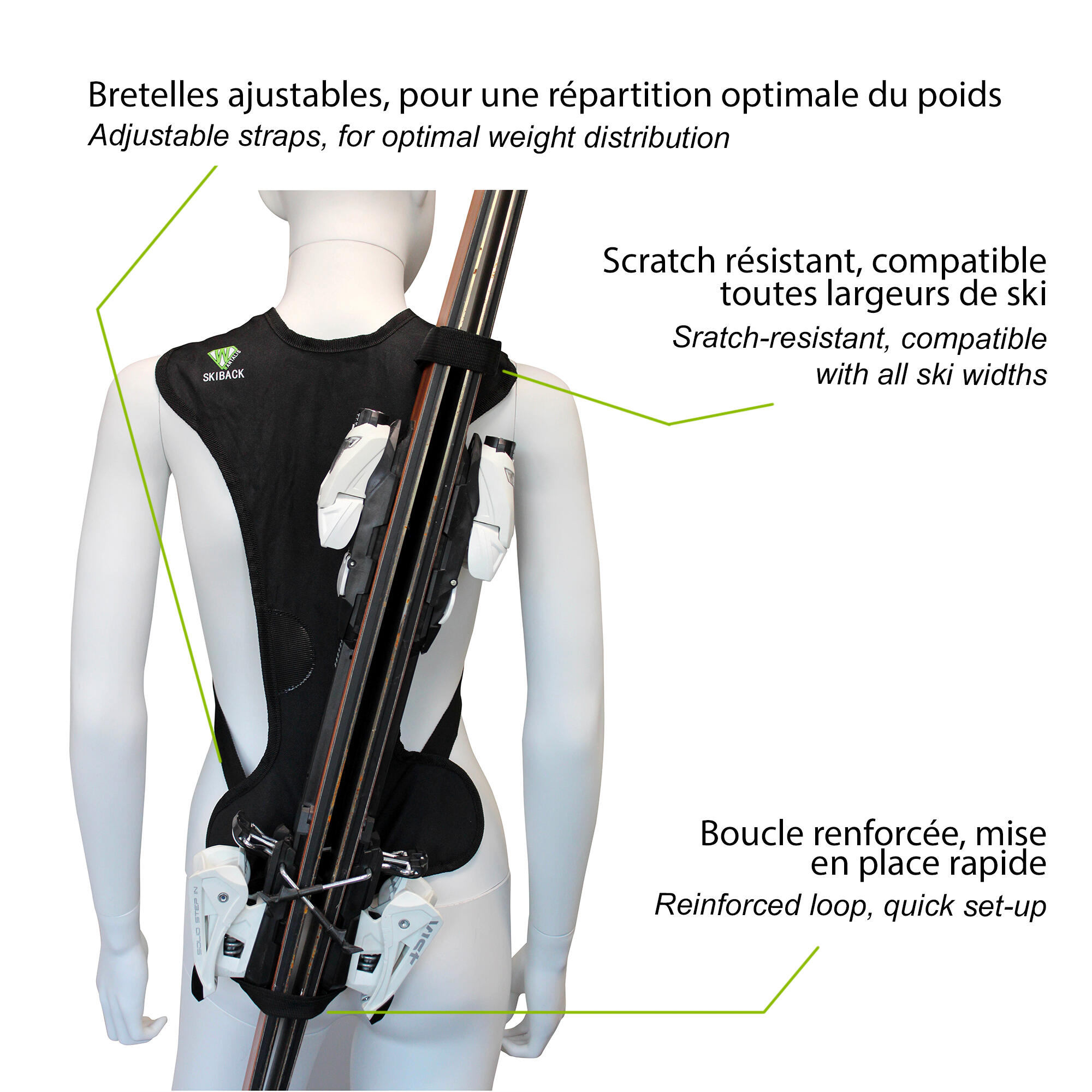 Accessoires Ski WANTALIS Skiback Porte-skis 4/7