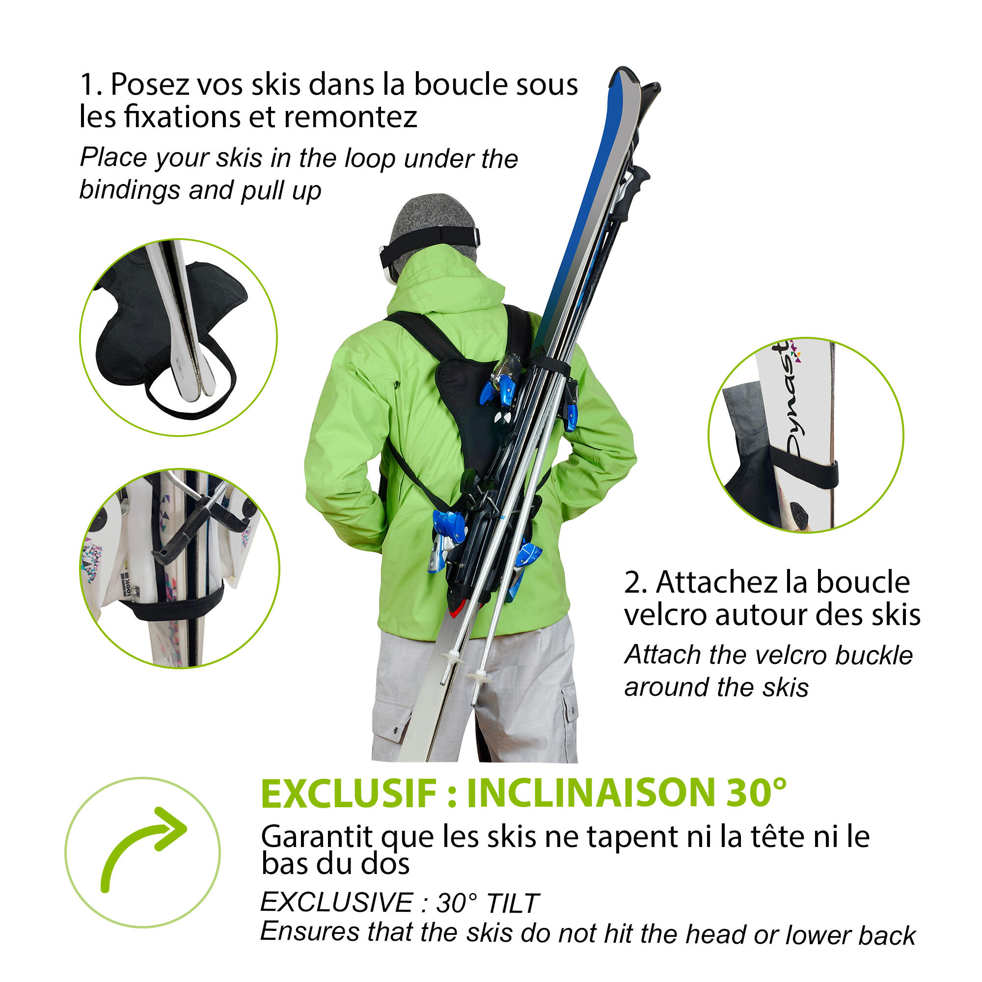 Accessoires Ski WANTALIS Skiback Porte-skis 5/7