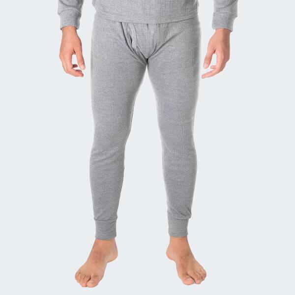 2 pantalons thermiques | Sous-vêtements | Hommes | Polaire | Gris