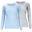 Thermounterhemd Damen 2-er Set | Sportunterhemd | Innenfleece | Grau/Hellblau