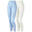 2 pantaloni termici | Donna | Pile interno | Crema/Celeste