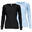 Dames thermoonderhemd set van 2 | Sportonderhemd | Lichtblauw/Zwart