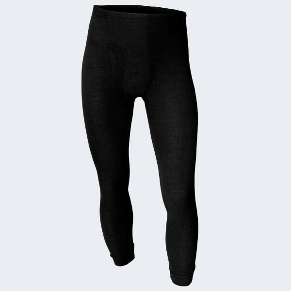 2 pantalons thermiques | Sous-vêtements | Hommes | Polaire | Noir
