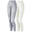 2 pantaloni termici | Donna | Pile interno | Crema/Grigio