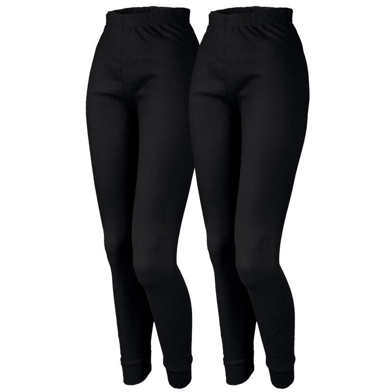 Thermobroek Dames Set van 2 | Sportonderbroek | Zwart