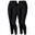 2 pantaloni termici | Donna | Pile interno | Nero