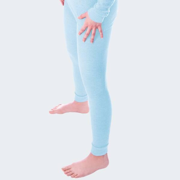 Thermounterhose Damen 2-er Set | Sportunterhose | Innenfleece | Grau/Hellblau