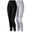 Set de 2 pantaloni termici femei | pantaloni sport | Gri/negru