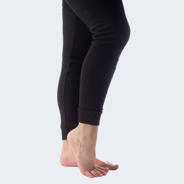 2 pantaloni termici | Donna | Pile interno | Celeste/Nero