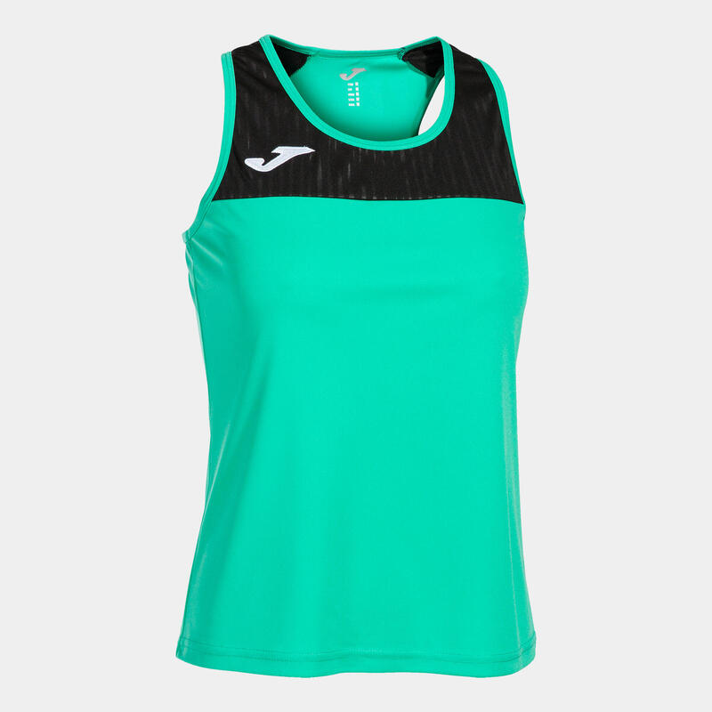 T-shirt de alça Mulher Joma Montreal verde preto