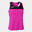 T-shirt de alça Mulher Joma Montreal rosa fluorescente preto
