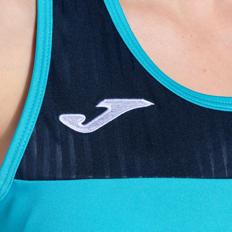Débardeur Padel Femme Joma Montreal Turquoise Fluo