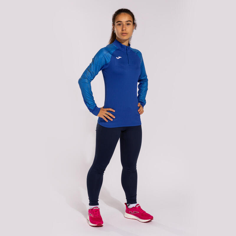 Sweat-shirt running Femme Joma Elite ix bleu roi