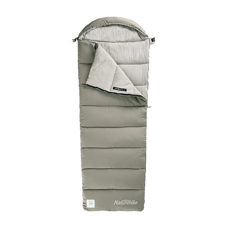 M300 Envelop Washable Cotton Sleeping Bag With Hood 6°c - Green