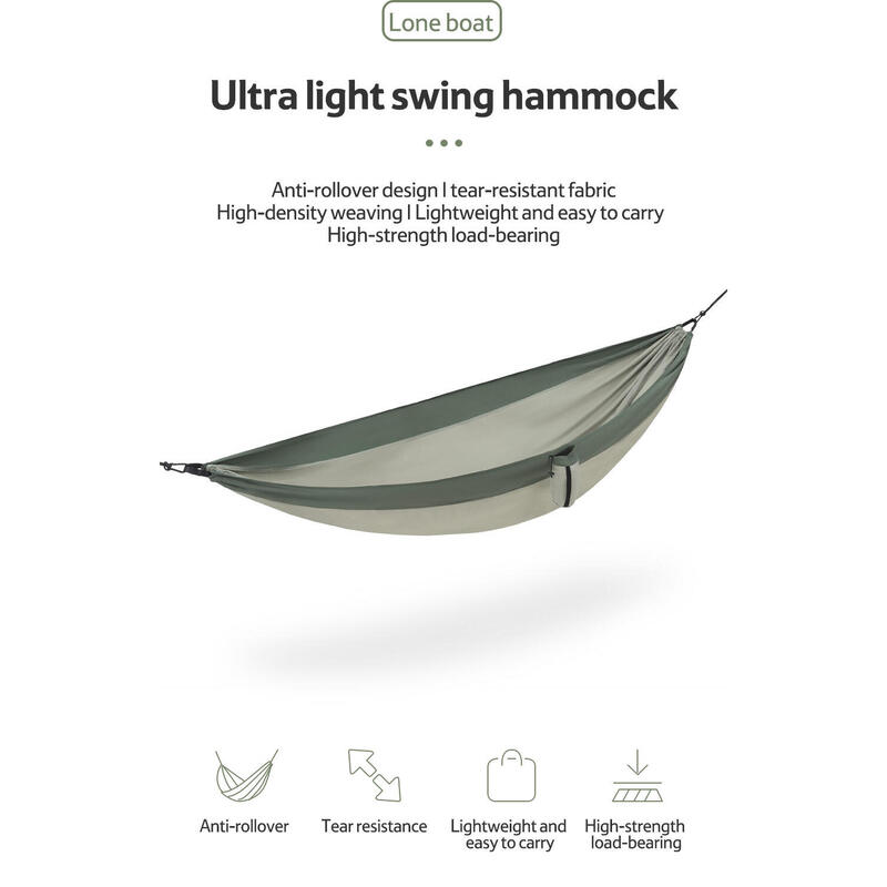 C011 UltraLight Pongee Swing Hammock - Grey