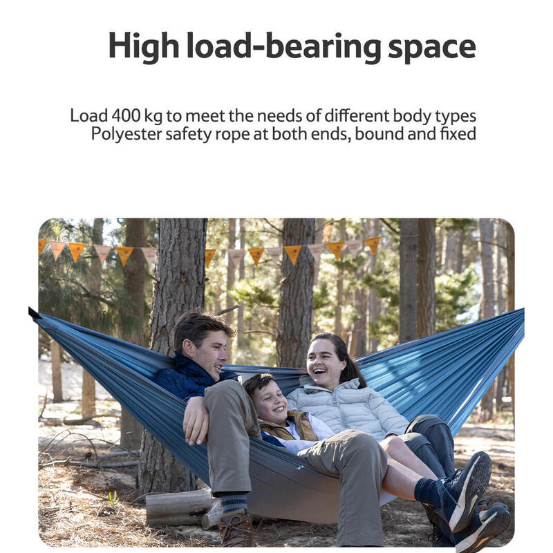 C011 UltraLight Pongee Swing Hammock Grey Decathlon