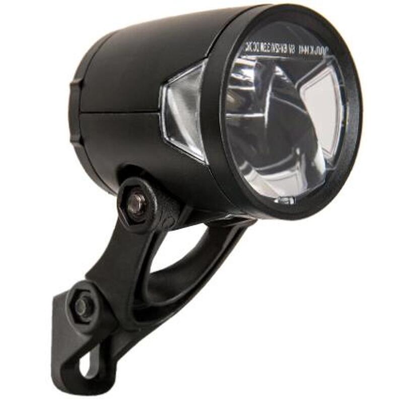 Phare H-Noir MR8 E 6-12 Volt - avec support - 180 lumens