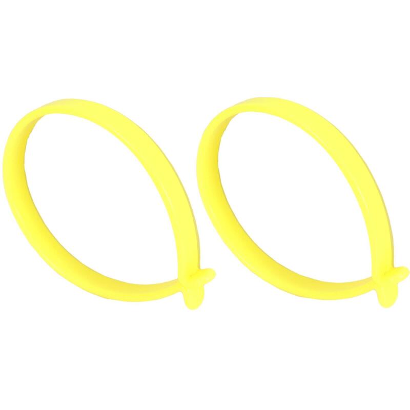Broekklemmen kunststof - neon geel
