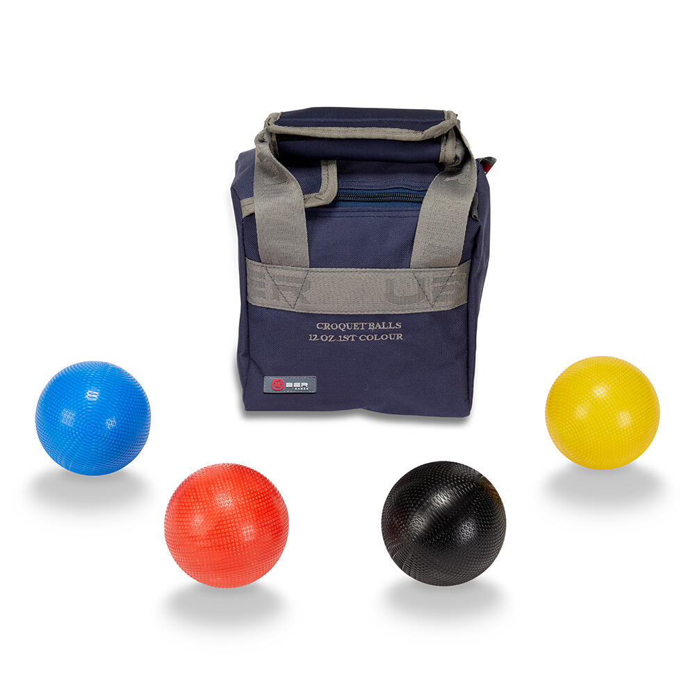 UBER GAMES Composite Croquet Balls 12oz 1st Colours