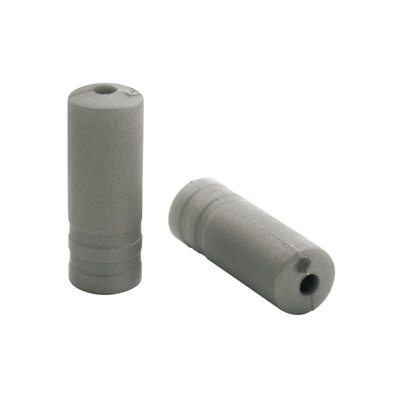Kabelhoedje Ø4,3mm PVC - zilver (150 stuks)