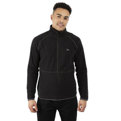 Heren faxfleet fleece jas (zwart)