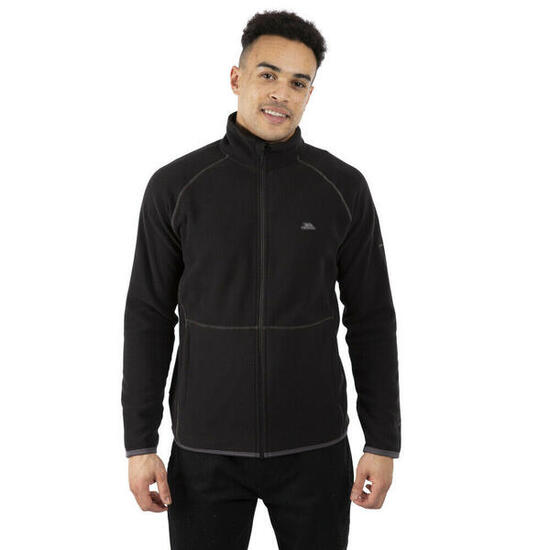 Giacca In Pile Uomo Trespass Faxfleet Nero