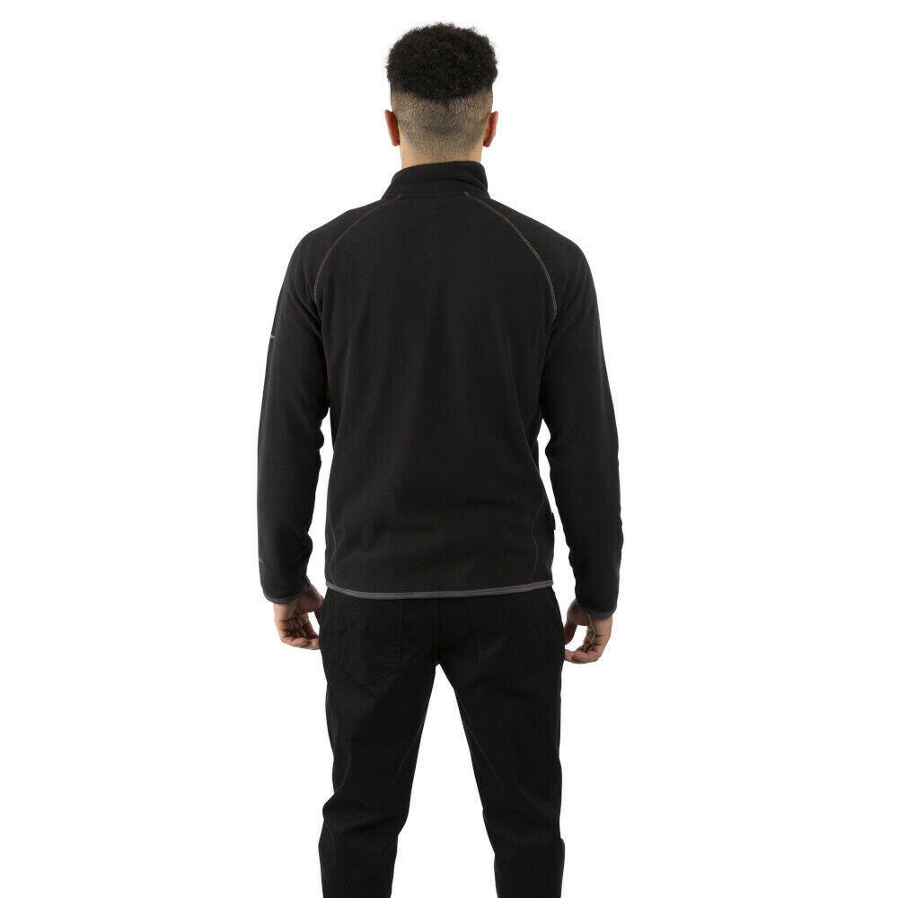 Giacca In Pile Uomo Trespass Faxfleet Nero 3/5
