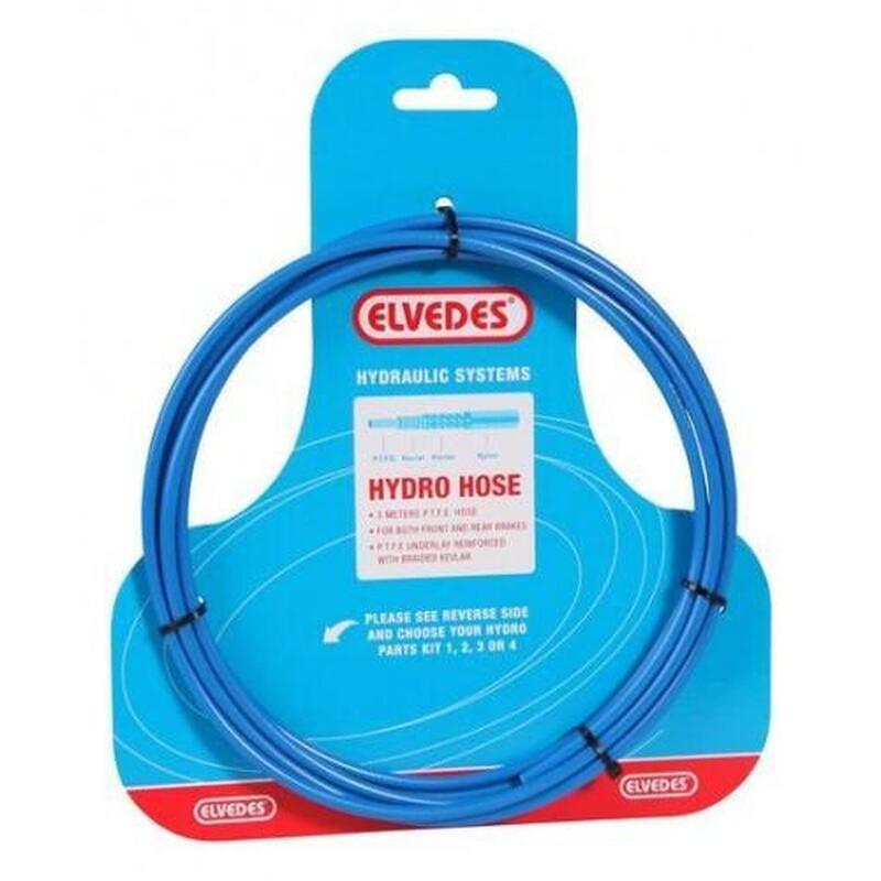 Tuyau hydraulique Elvedes avec revêtement PTFE et protection kevlar bleu (3
