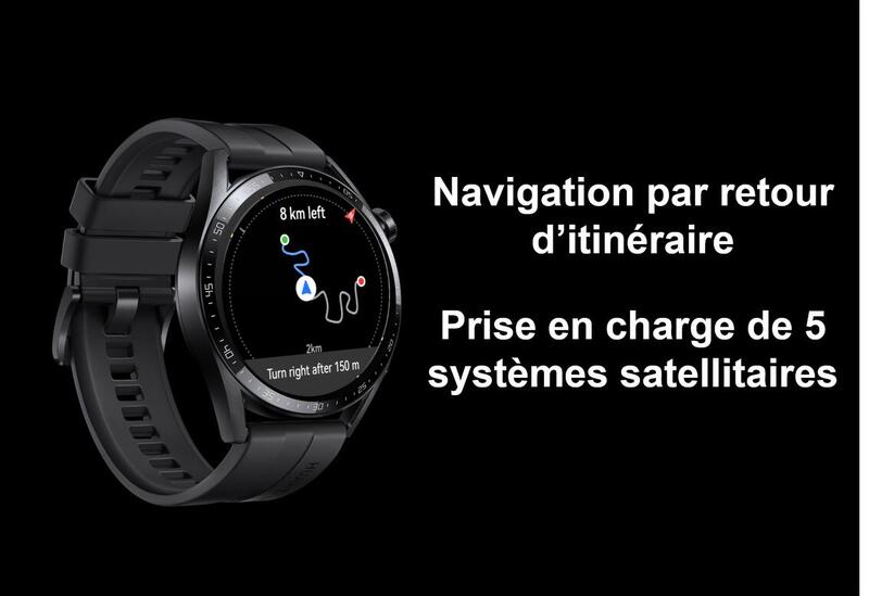 Montre connectée GPS Cardio Running - Watch GT3 46mm Active Noir