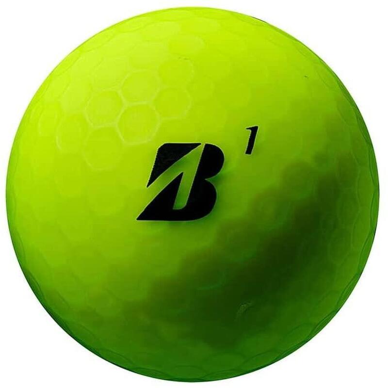 Doos met 12 Bridgestone E12 Contact-golfballen groen