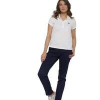 Polo basique femme Roland-Garros avec logo - blanc