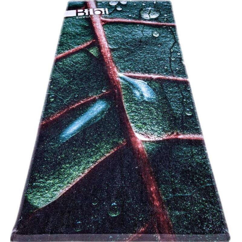 Serviette de sport made in Portugal 100 x 50 cm - Green Leaf