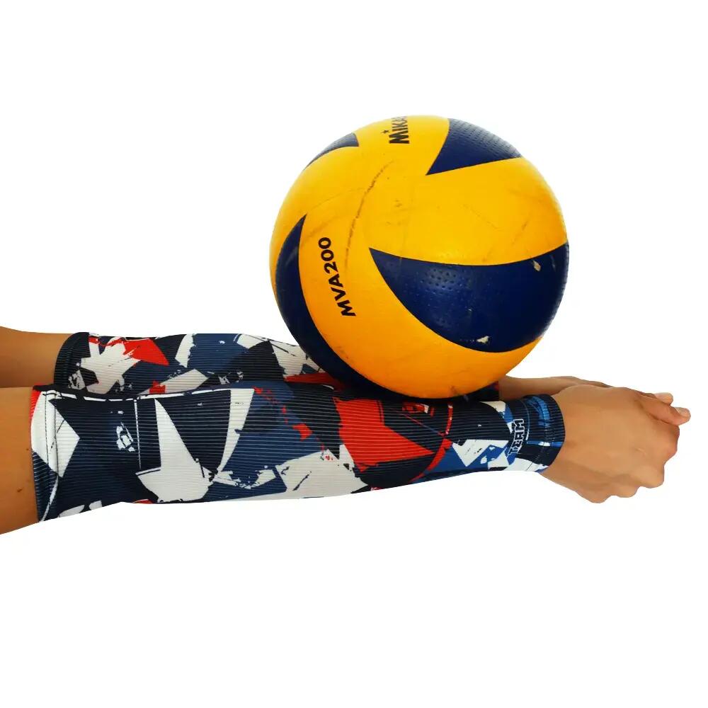 Rękawki siatkarskie unisex JG TEAM prążkowane długie 3/5