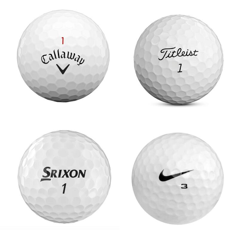 Reconditionné MIX BALLES DE GOLF D'OCCASION  x 50 QUALITE AA - Bon etat