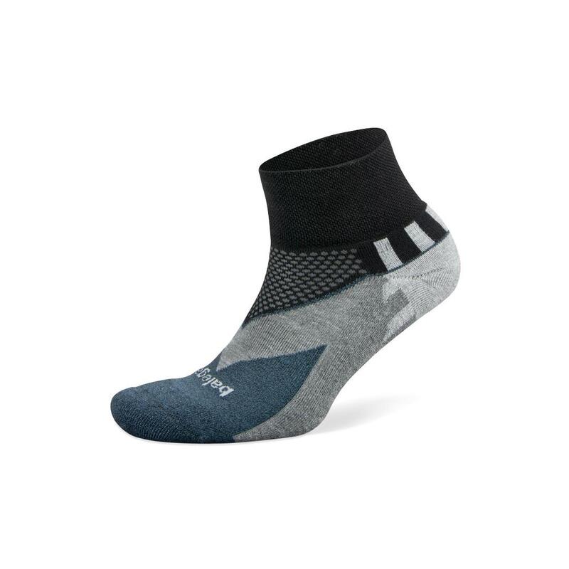 Premium Balega Enduro Quarter Sportsok - Black / Charcoal